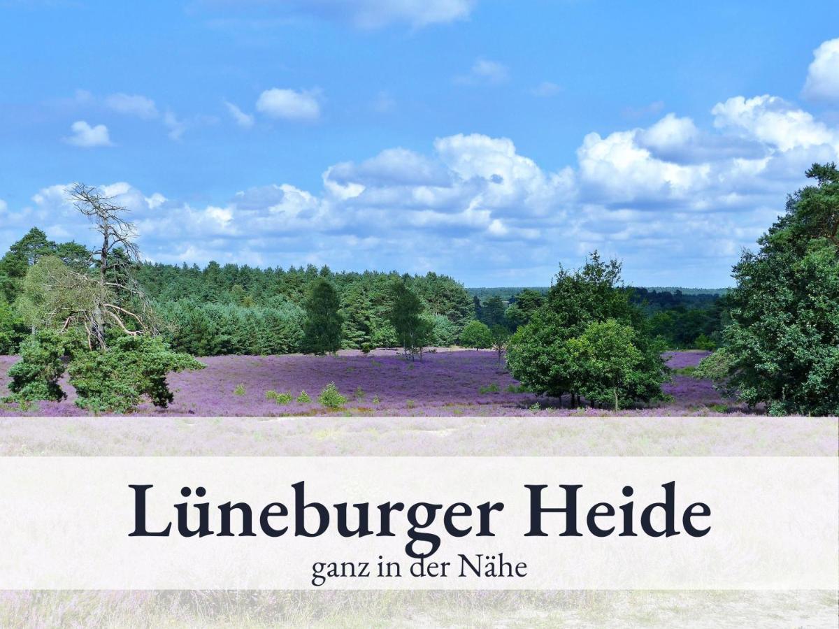 Blumenvilla 1 Mit Begehbarer Dusche, Sauna Und Garten Schneverdingen Bagian luar foto